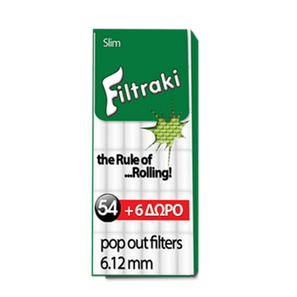 Filtraki Slim 6.12mm 60τμχ - Χονδρική